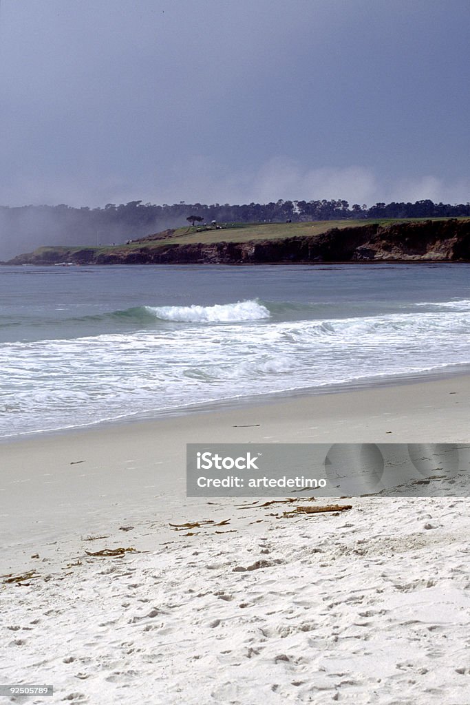 Nebel über den Strand - Lizenzfrei Bedeckter Himmel Stock-Foto