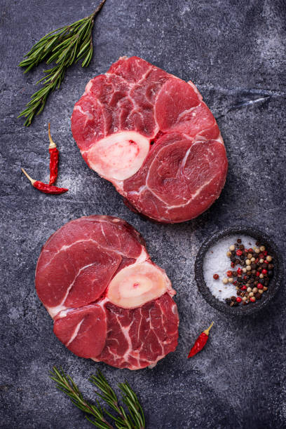 istock Raw meat osso buco with spices 925059450