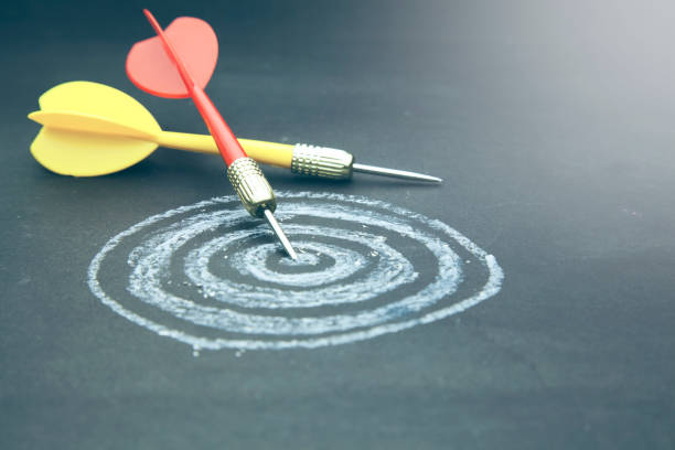 istock Success hitting target, aim goal achievement concept 925059644
