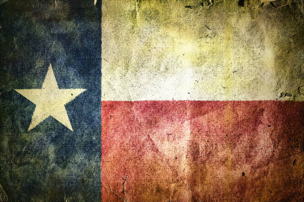 bandiera dello stato del texas. - texas state flag foto e immagini stock