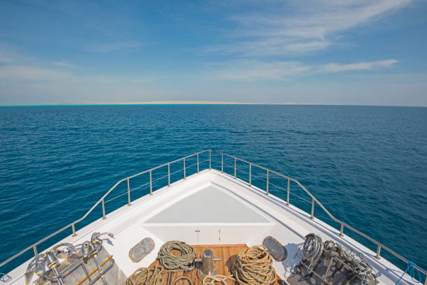 istock View over the bow over a large luxury motor yacht 925064058
