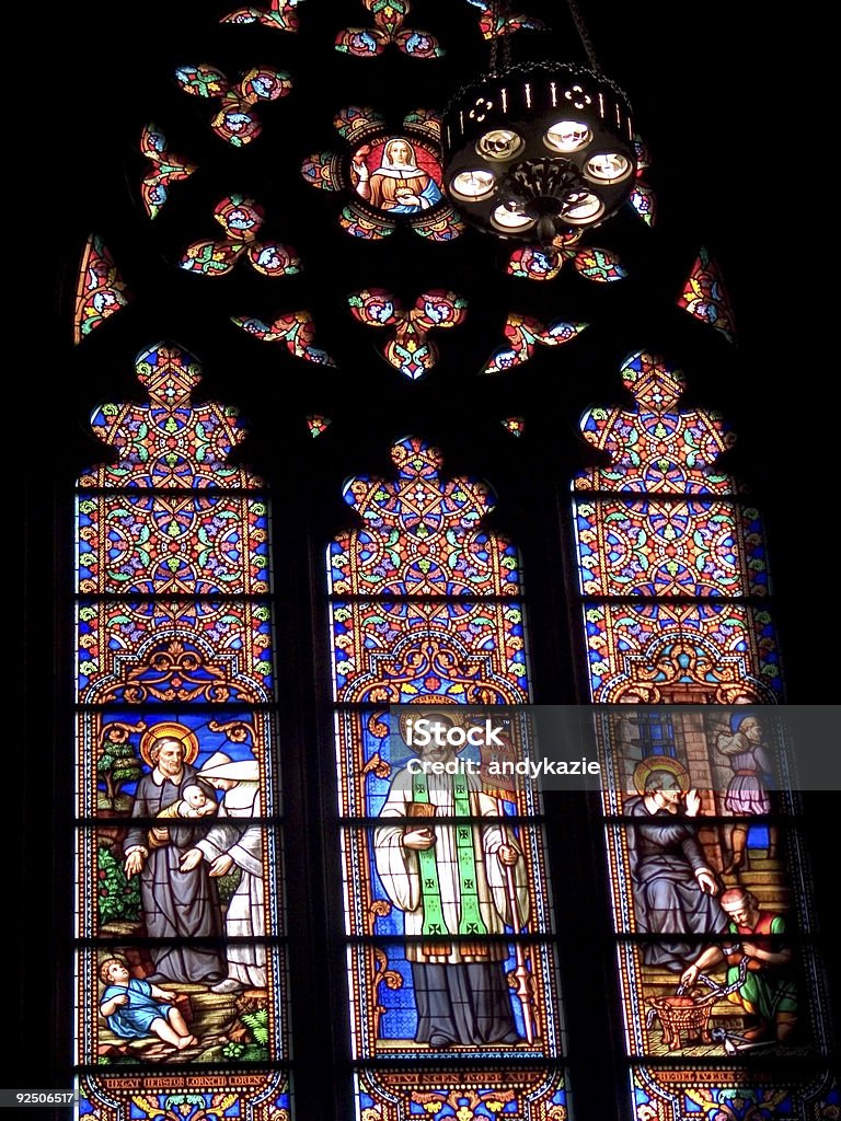 Vitral Windows - Royalty-free Catedral de Saint Patrick - Manhattan Foto de stock