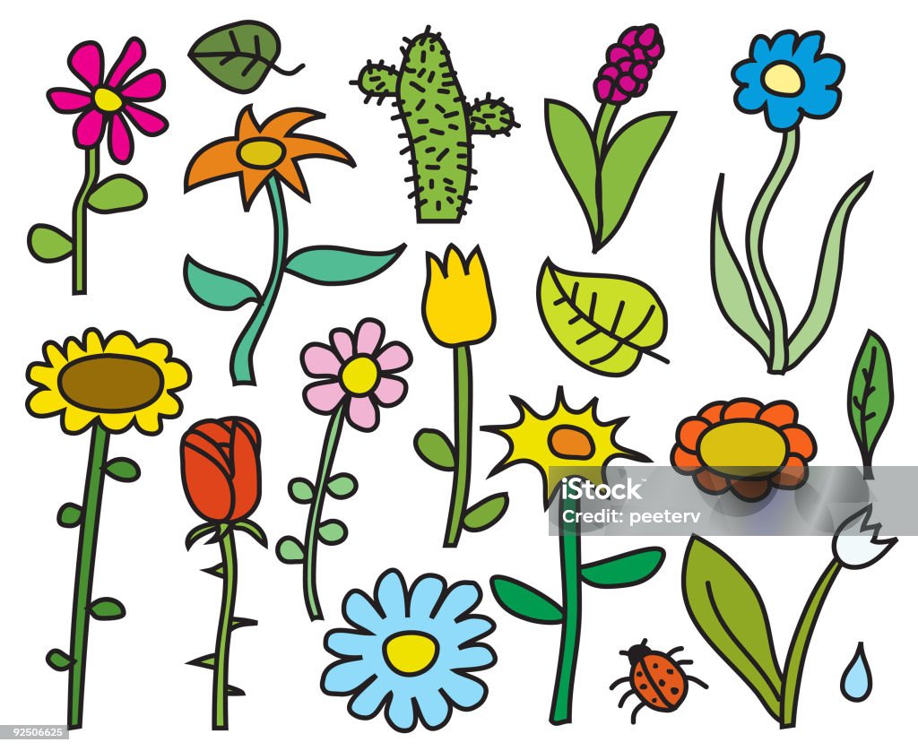 flowers (vector)  Flower stock illustration