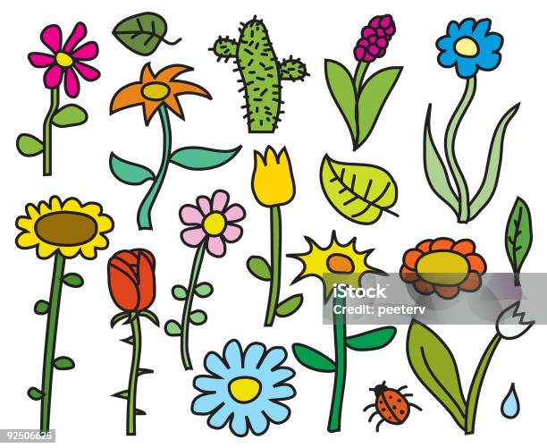 Flowers Stock Illustration - Download Image Now - Flower, Illustrator, Beautiful People