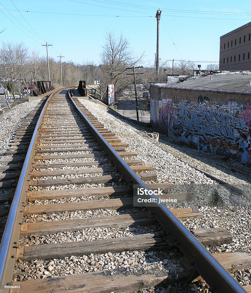 Ferrovia Grafitti - Foto stock royalty-free di Arrugginito