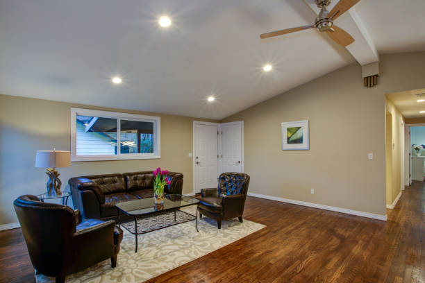 istock Luxury great room design with open floor plan 925071338
