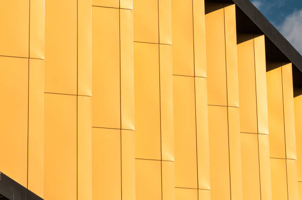 istock Yellow factory made from metal sheets 925083112