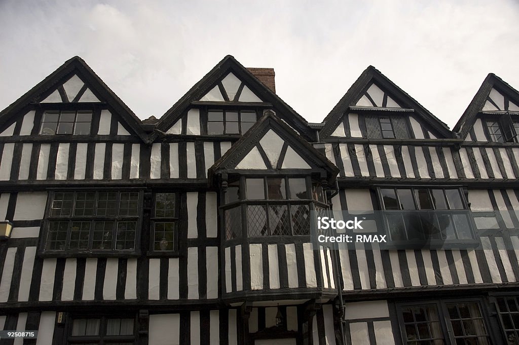 Tudor - Lizenzfrei Eingangshalle - Wohngebäude-Innenansicht Stock-Foto