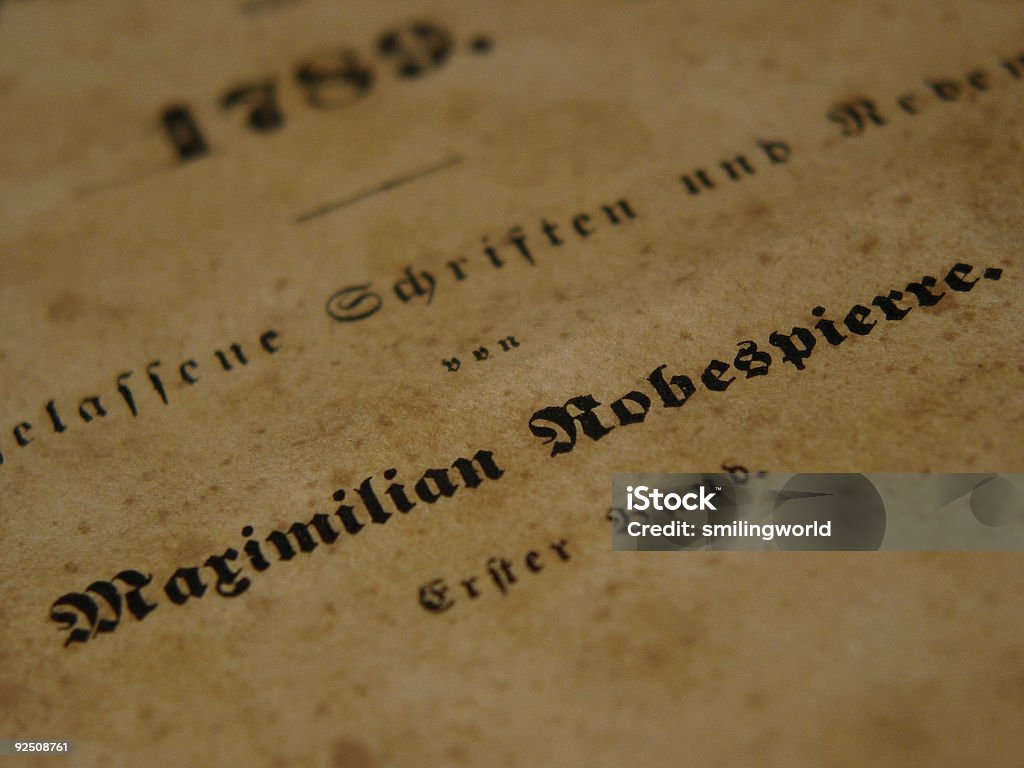 Maximilian Robespierre  French Revolution Stock Photo