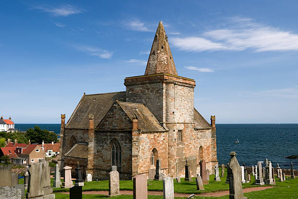 Coastal Kirk 2  kirkyard stock pictures, royalty-free photos & images