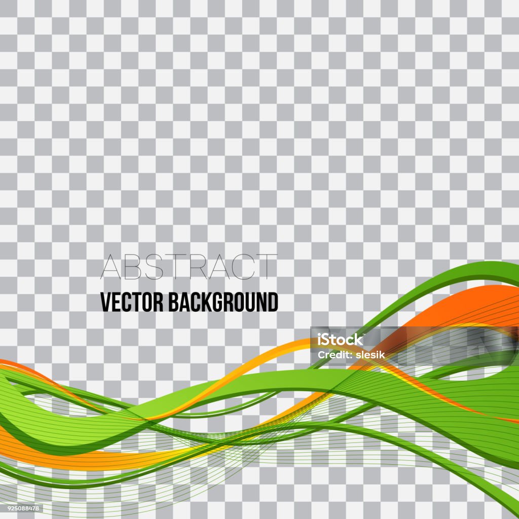 Những Đường Lượn Sóng Màu Xanh Lá Cây Trừu Tượng Nền Vector Đầy ...