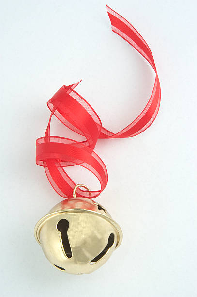 bell with ribbon stock photo