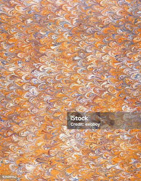 Scalloped French Marbled Paper Stock Photo - Download Image Now - 2004, Backgrounds, Color Image