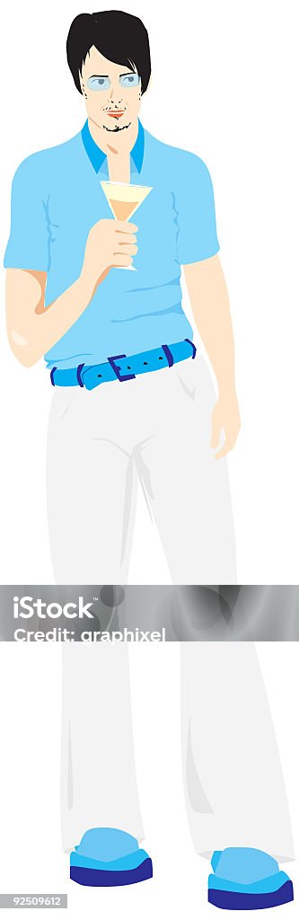 Retrato de jovem Homem - Royalty-free Adulto Ilustração de stock