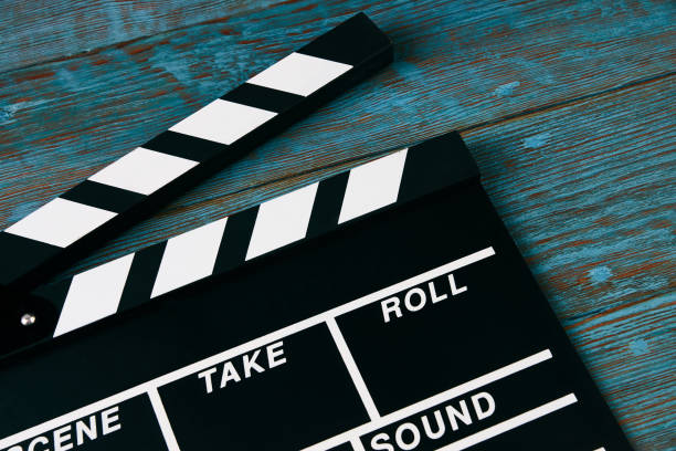 istock Movie clapper board, view from above 925096510