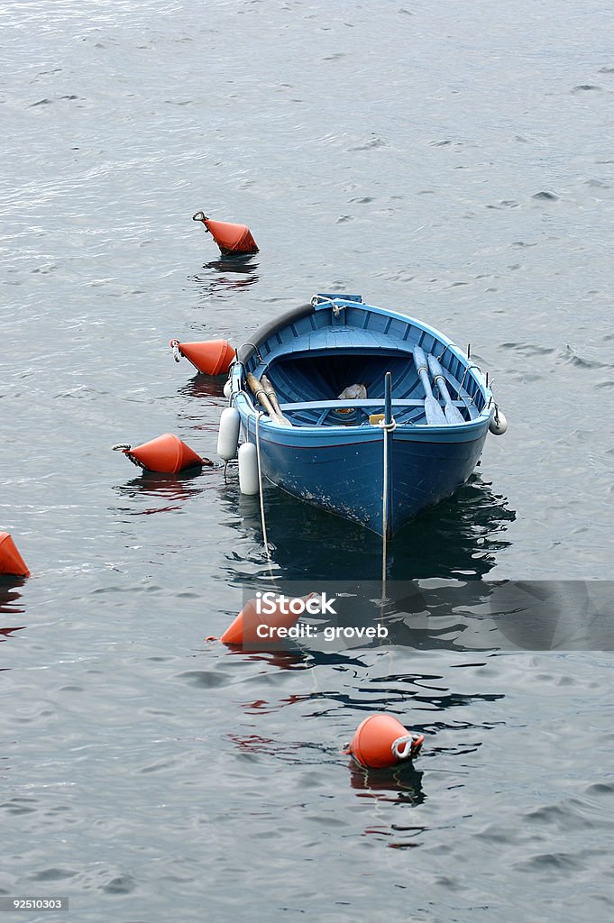 Łódź rybacka w Riomaggiore, Włochy - Zbiór zdjęć royalty-free (Bez ludzi)