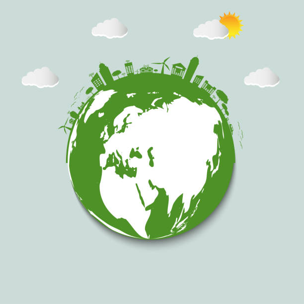 istock Ecology.Green cities help the world with eco-friendly concept ideas.vector illustration 925112298
