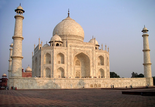 View on the Taj Mahal from the Western side.