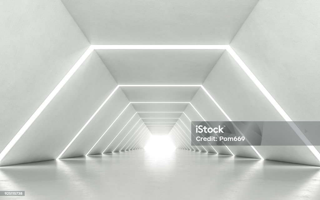 Illumination Couloir - Photo de Blanc libre de droits