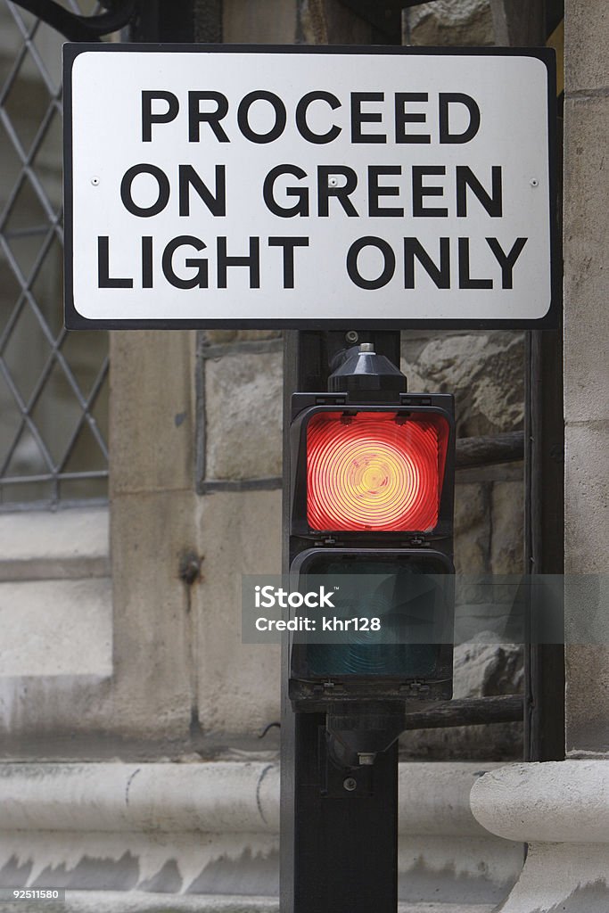 Placa e luz - Foto de stock de Autoridade royalty-free
