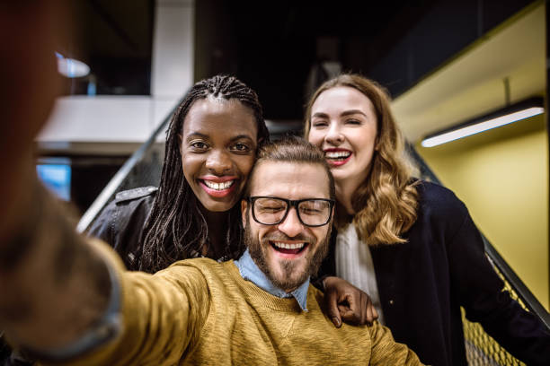 istock Students taking a photo of themselves 925115872
