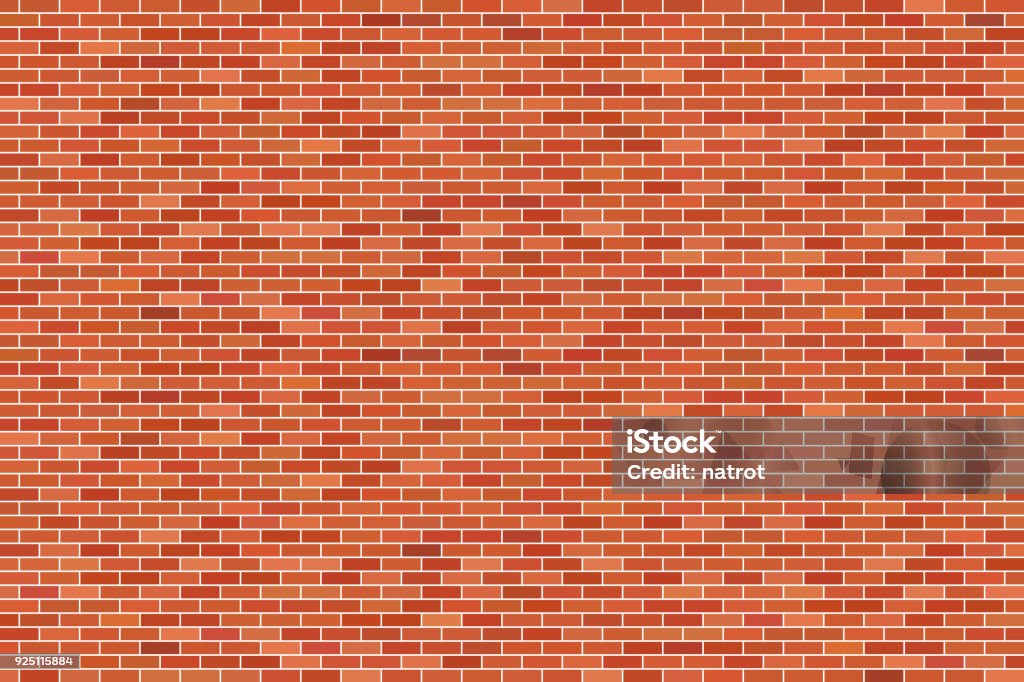 MARRON mur de briques arrière-plan - clipart vectoriel de Brique libre de droits