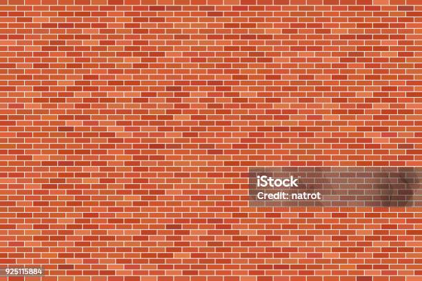 Brown Brick Wall Background Stock Illustration - Download Image Now - Brick, Brick Wall, Vector