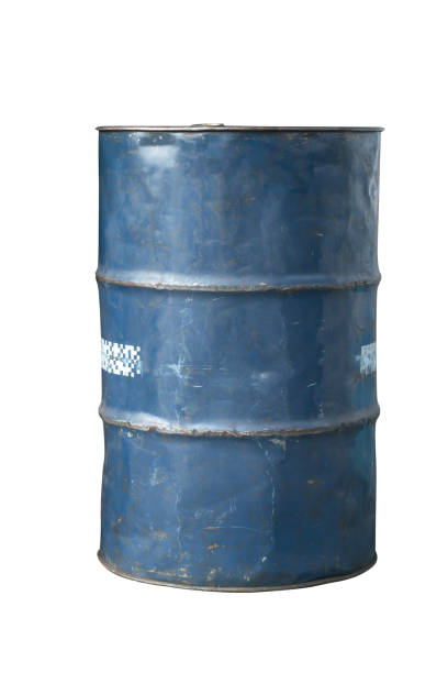 istock old blue oil tank isolated 925118968