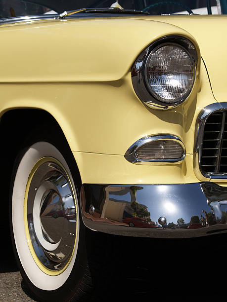 istock Front End of Yellow Classic Car 92511959