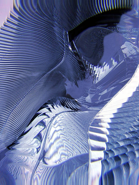 Azul abstracto de vidrio. - foto de stock