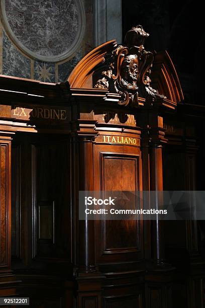 Confessional Stock Photo - Download Image Now - Carving - Craft Activity, Carving - Craft Product, Cathedral