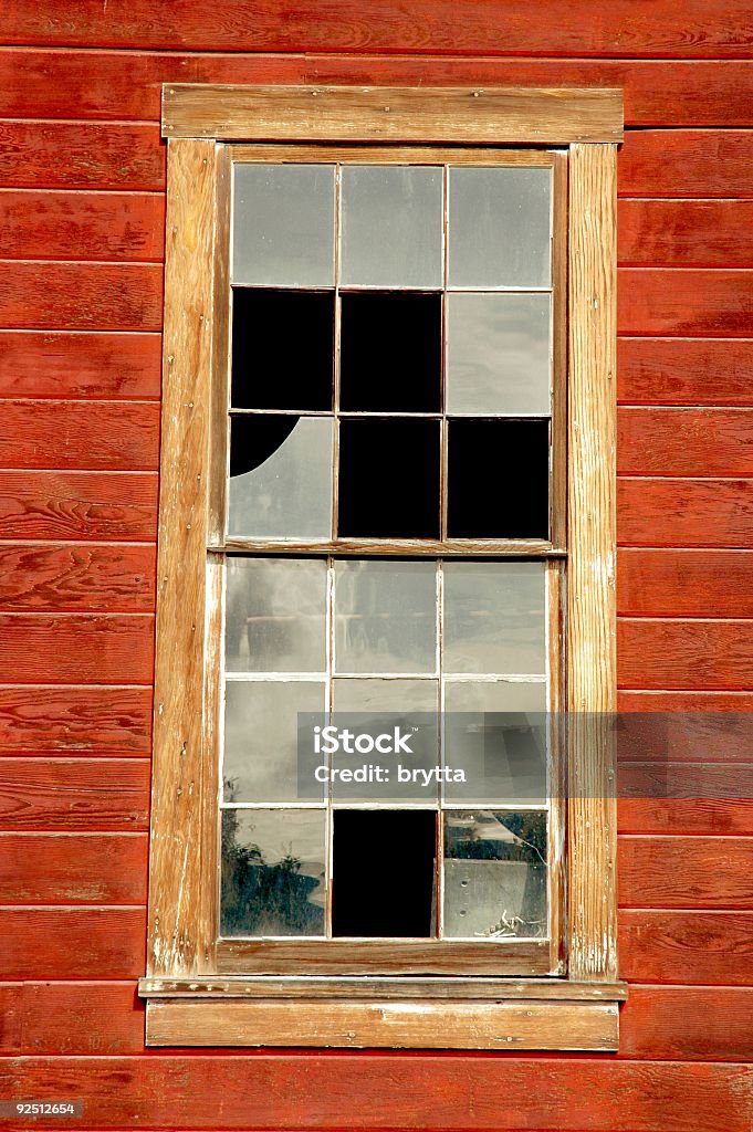 Broken ventana panel - Foto de stock de Abandonado libre de derechos