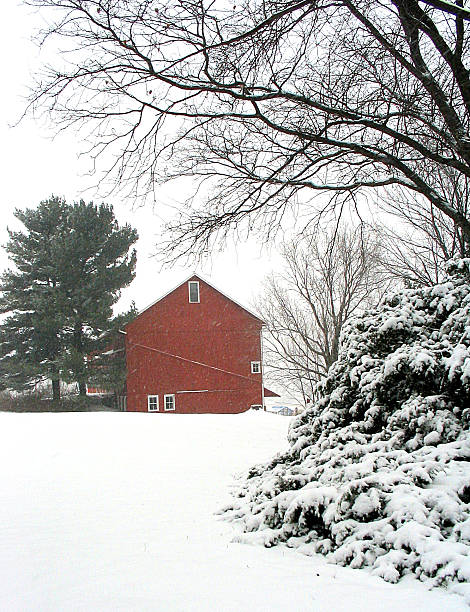 istock Ohio Farm in Snow 92513016