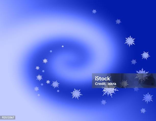 Snowflakes Foto de stock y más banco de imágenes de Aire libre - Aire libre, Azul, Caer