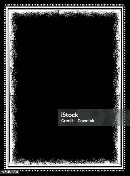 Stippled Pattern Frame Hand Drawn Frame With Stipple Effect Stock Illustration - Download ...