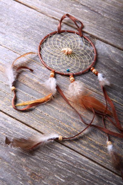 istock Dreamcatcher on the wooden surface 925147664