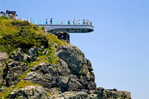 istock Oryukdo islands and sky walk in busan, South Korea. 925148618