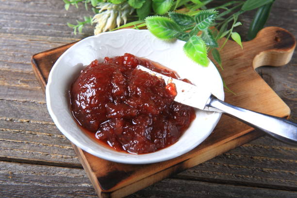 istock Homemade strawberry jam in a bowl 925152982