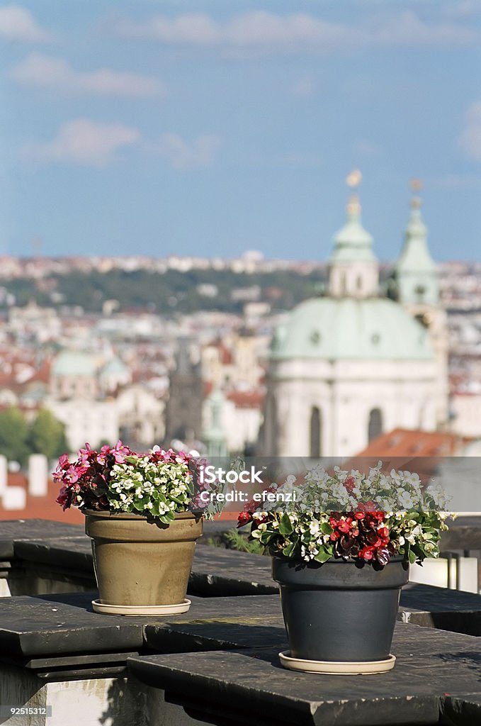 Vasi di fiori - Foto stock royalty-free di Ambientazione esterna