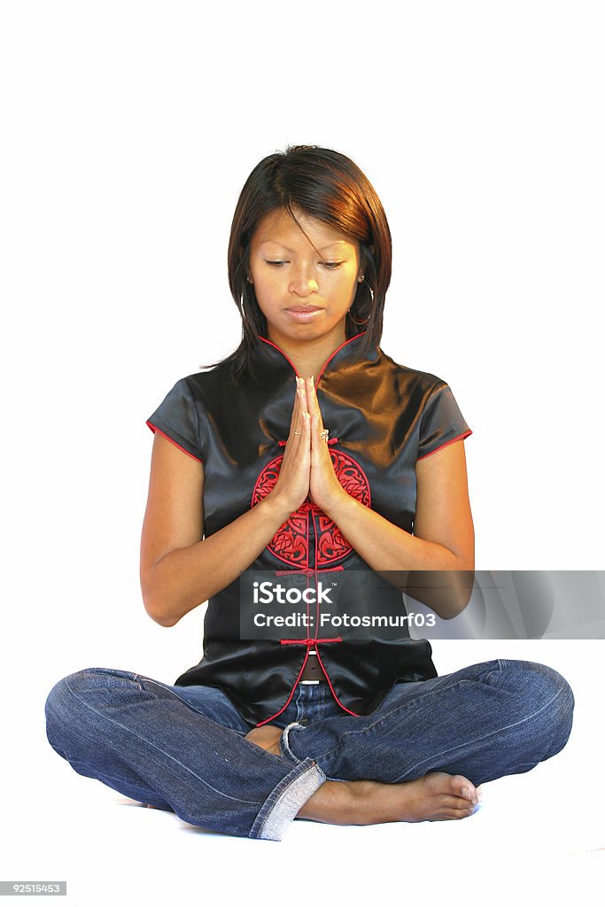 pose de meditação - Royalty-free Adulto Foto de stock