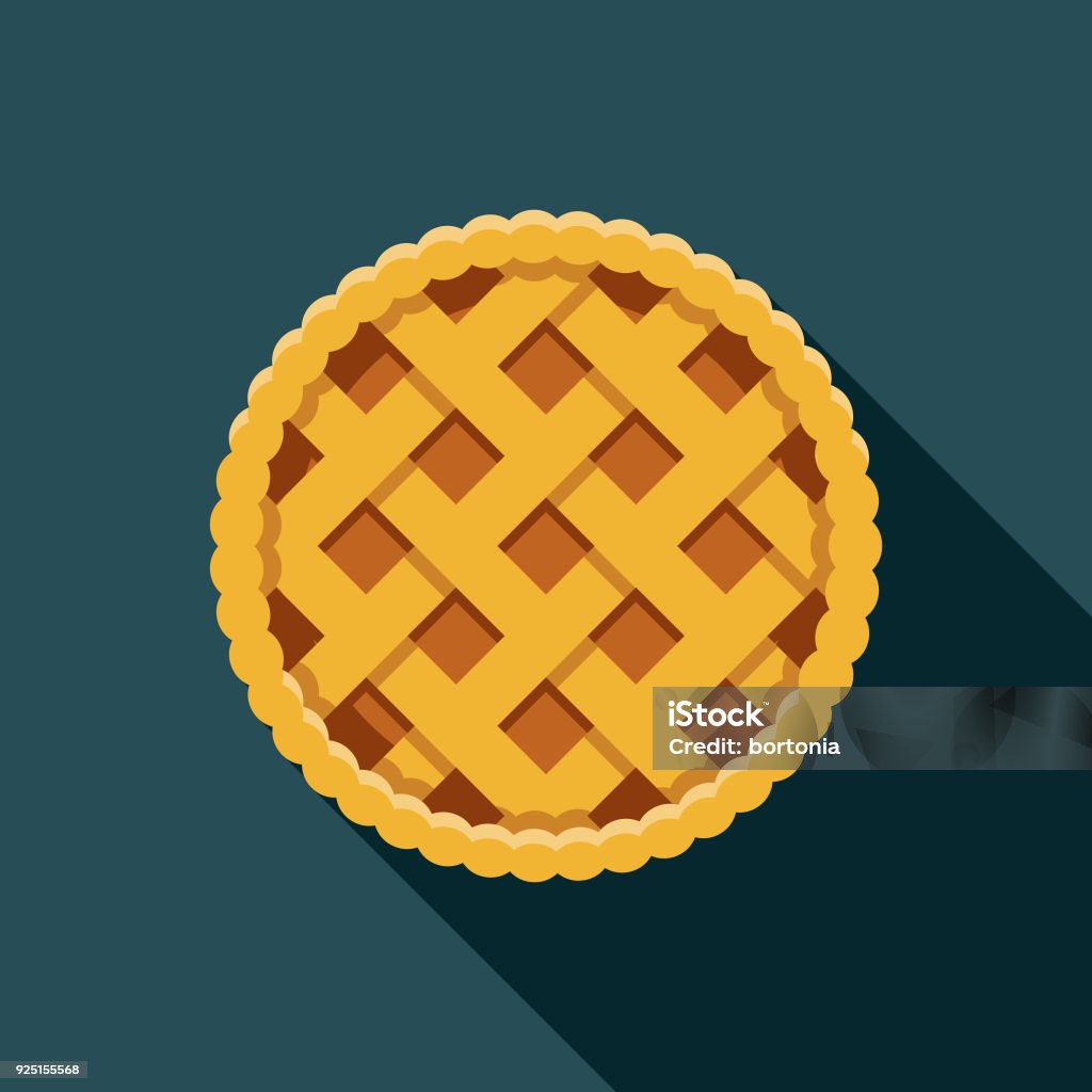 Apple Pie Flat Design USA Icon with Side Shadow A pastel colored flat design United States of America icon with a long side shadow. Color swatches are global so it’s easy to edit and change the colors. Apple Pie stock vector