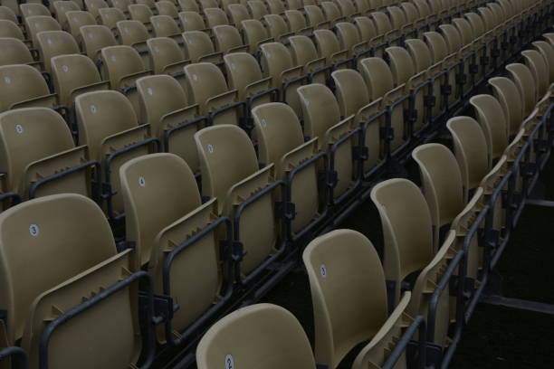 istock Lot of chairs in a row 925156160