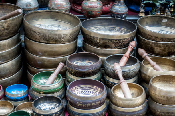 istock Background of Tibetan Singing Bowls 925156244