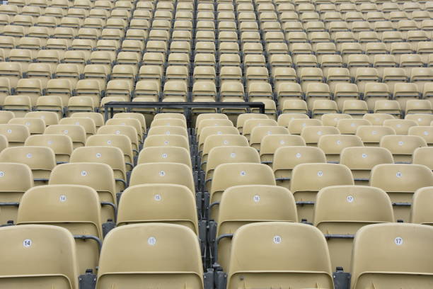 istock Lot of chairs in a row 925156638