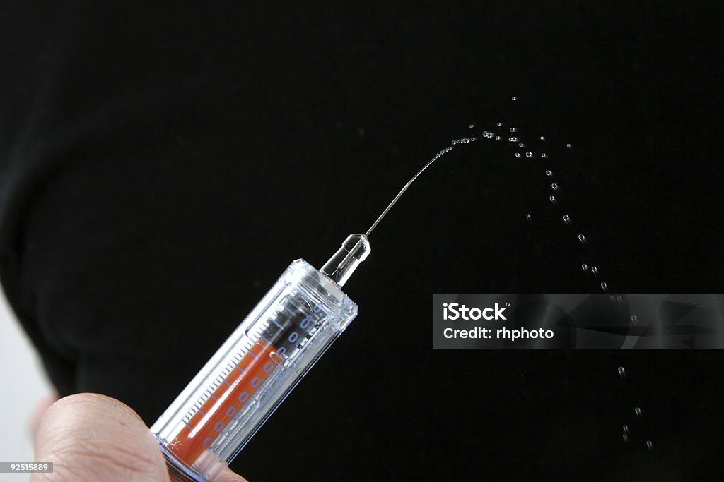 Injection Droplets  Chaos Stock Photo