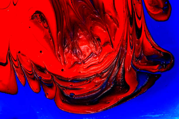 istock Abstract background of mixed oil paint 925160014