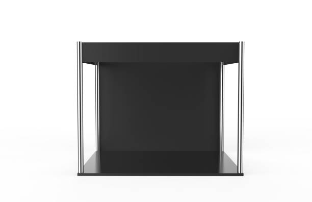 istock Trade show booth on the white isolated white background 925160510
