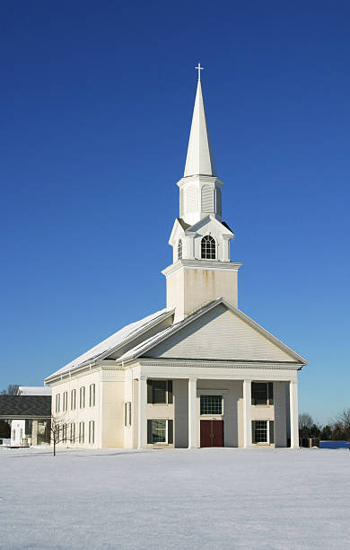 istock White Community Church, Winter 5 92516126