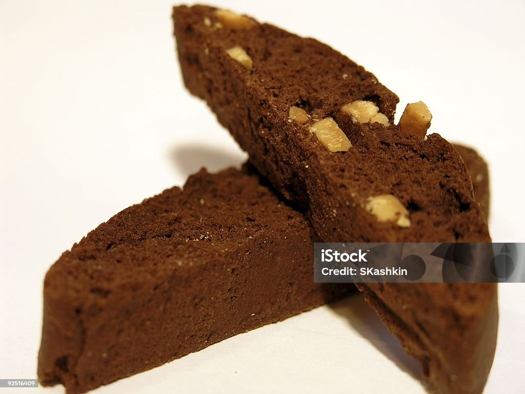 Biscotti de Chocolate - Foto de stock de Almoço royalty-free