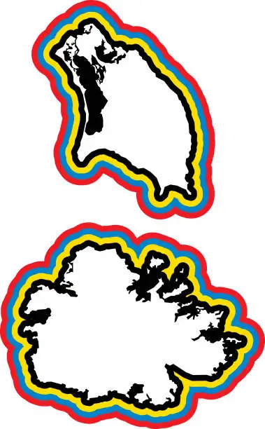 Vector illustration of Antigua and Barbuda Outline